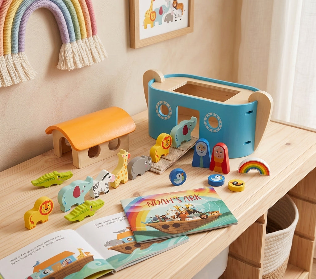 Montessori Wooden Noah's Ark