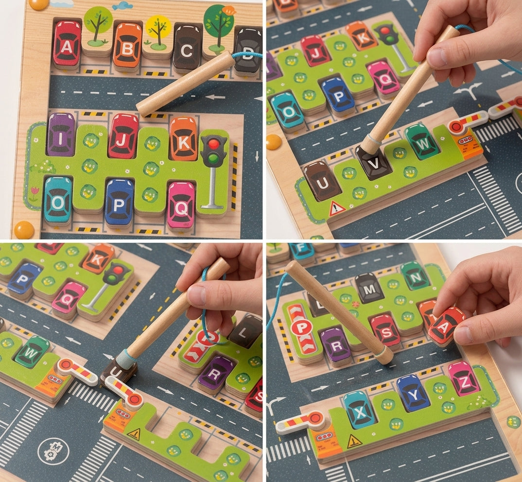 Montessori Alphabet Parking Maze