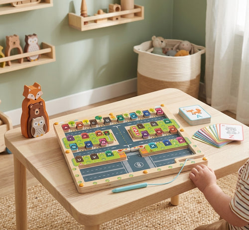 Montessori Alphabet Parking Maze