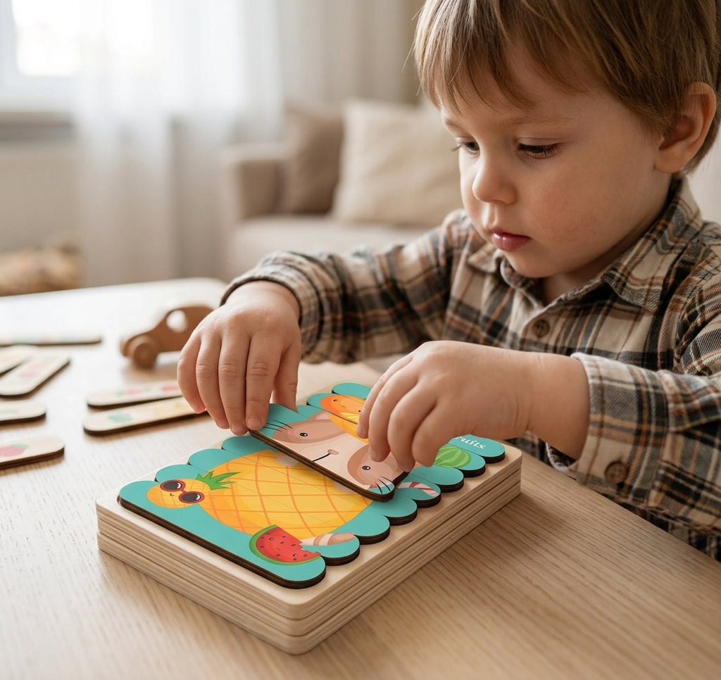 Montessori Double-Sided Puzzles (5 Pack)