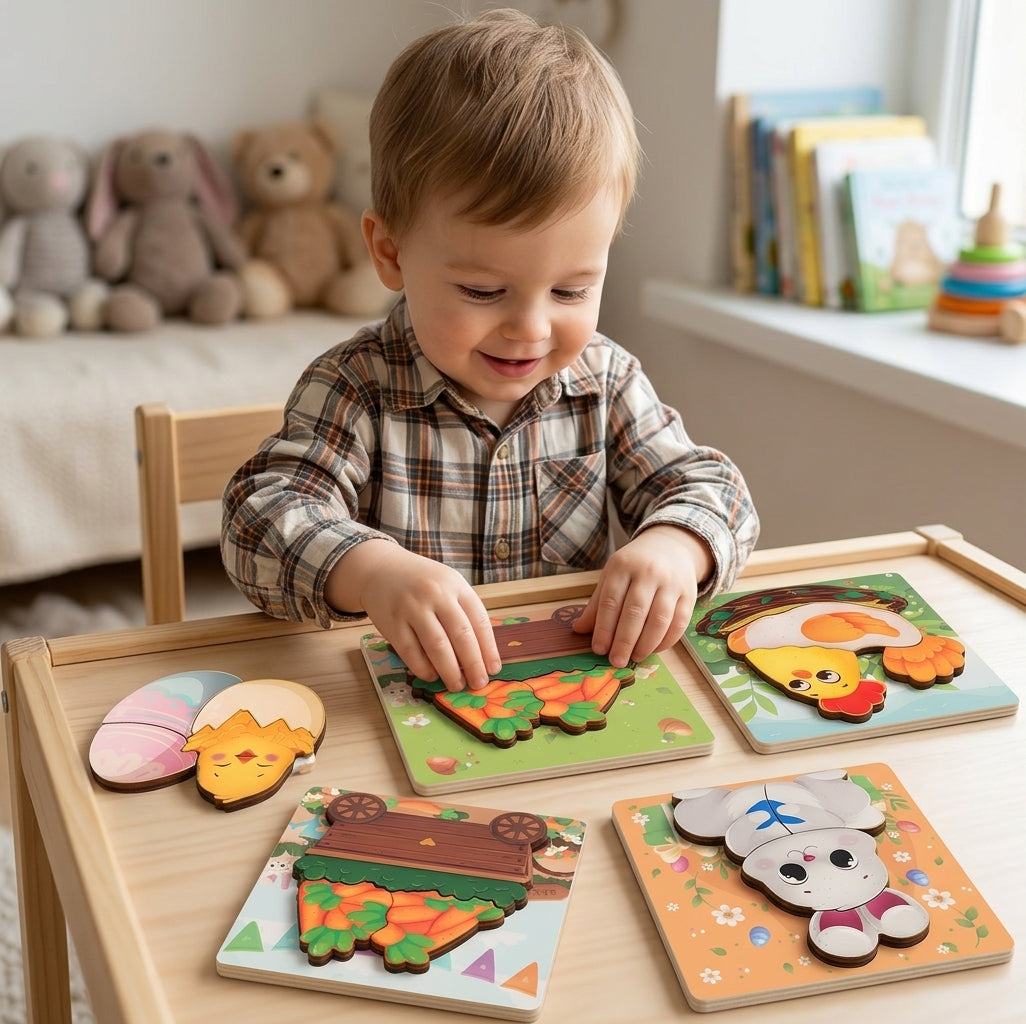 Montessori Easter Puzzles (4 Pack)