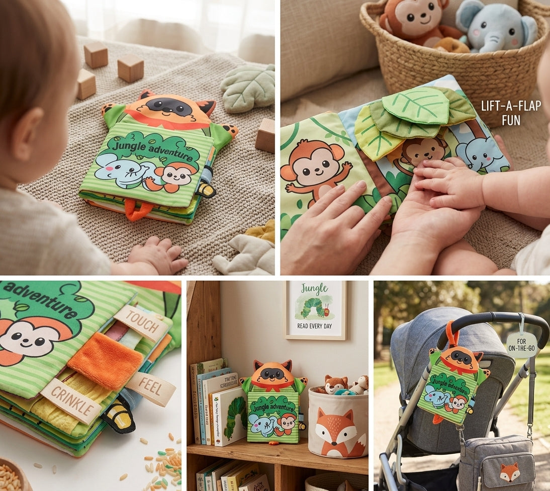 Montessori Baby Cloth Book