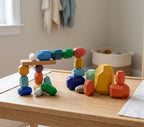 Montessori Wooden Stones (21 Pieces)