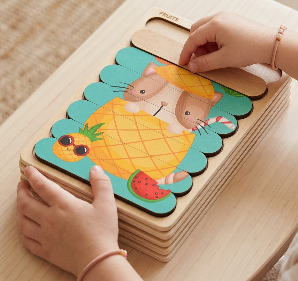 Montessori Double-Sided Puzzles (5 Pack)