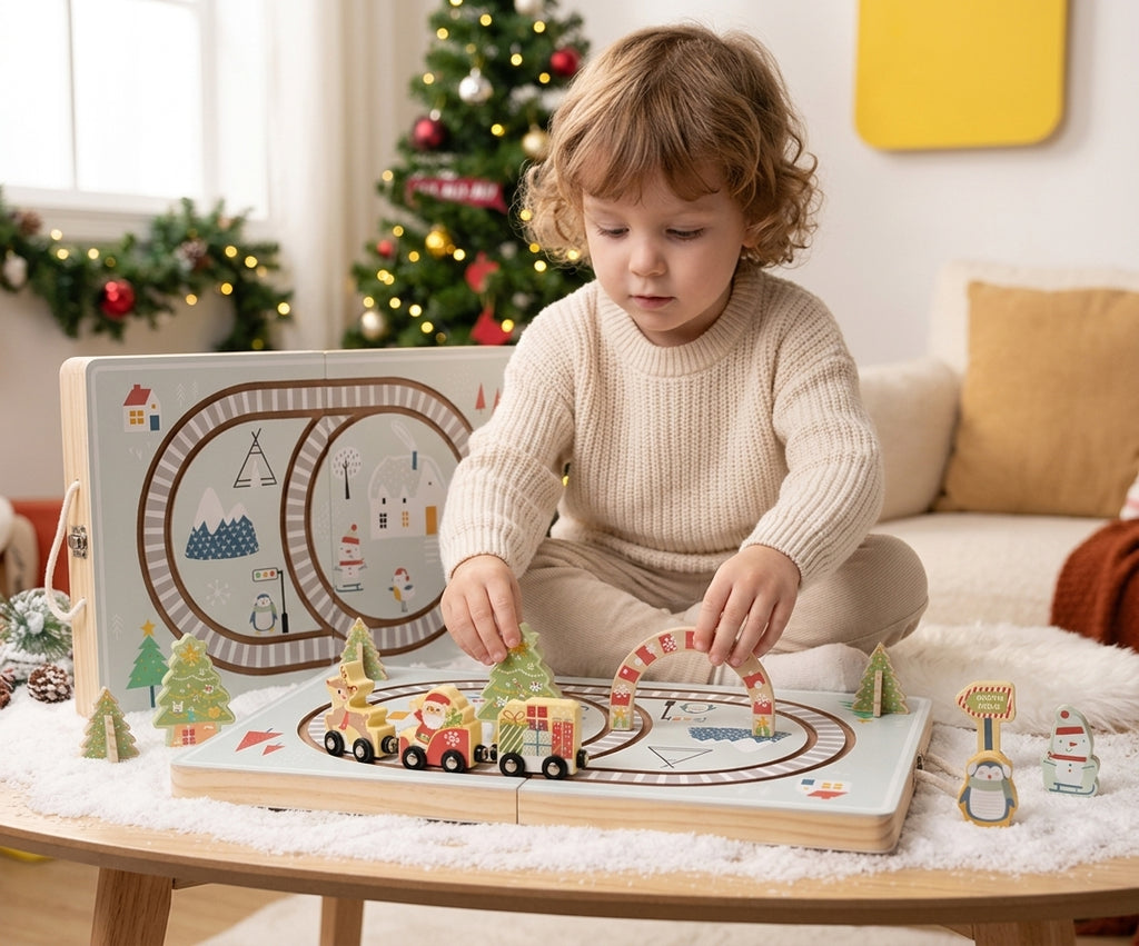 Montessori Christmas Railway