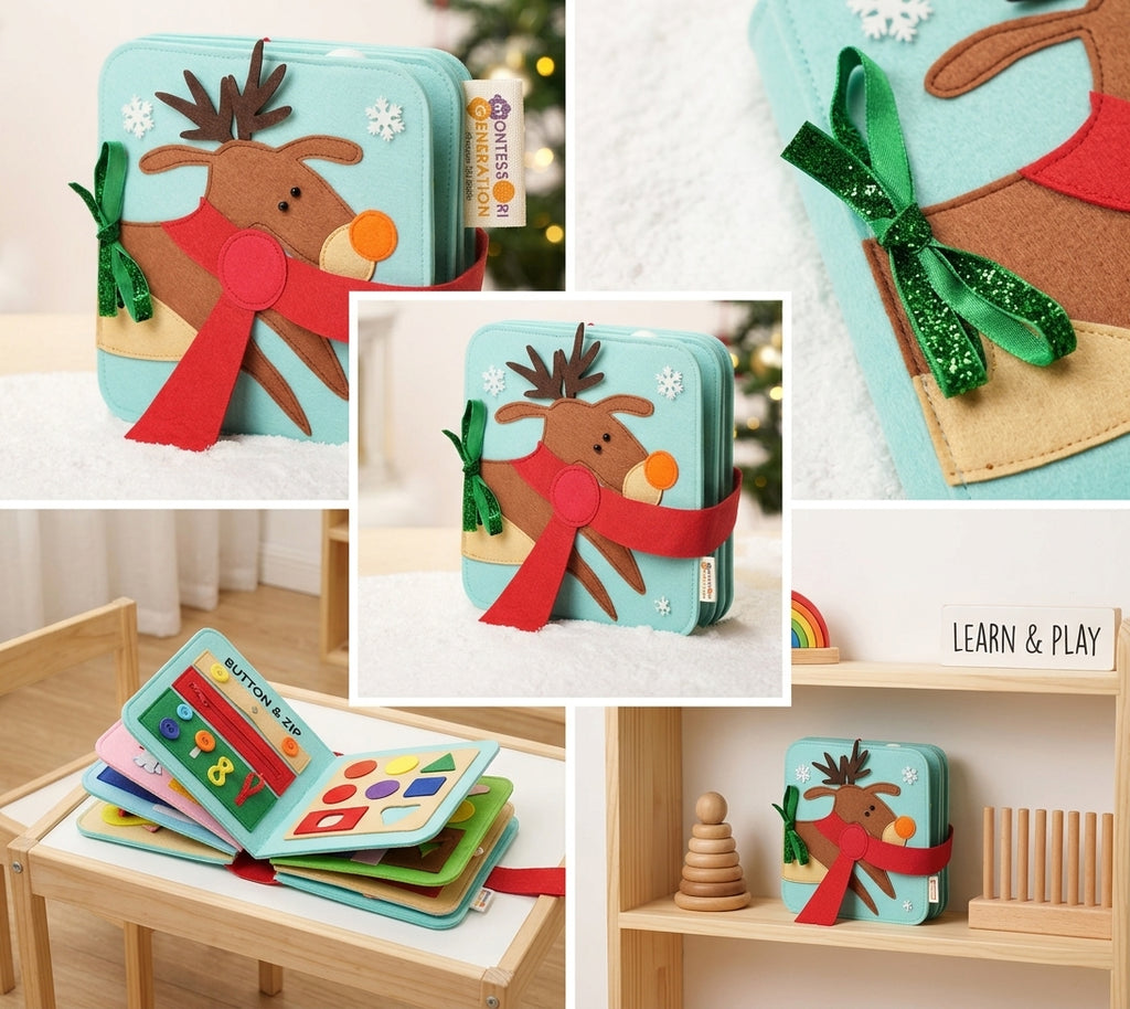 Montessori Reindeer Book