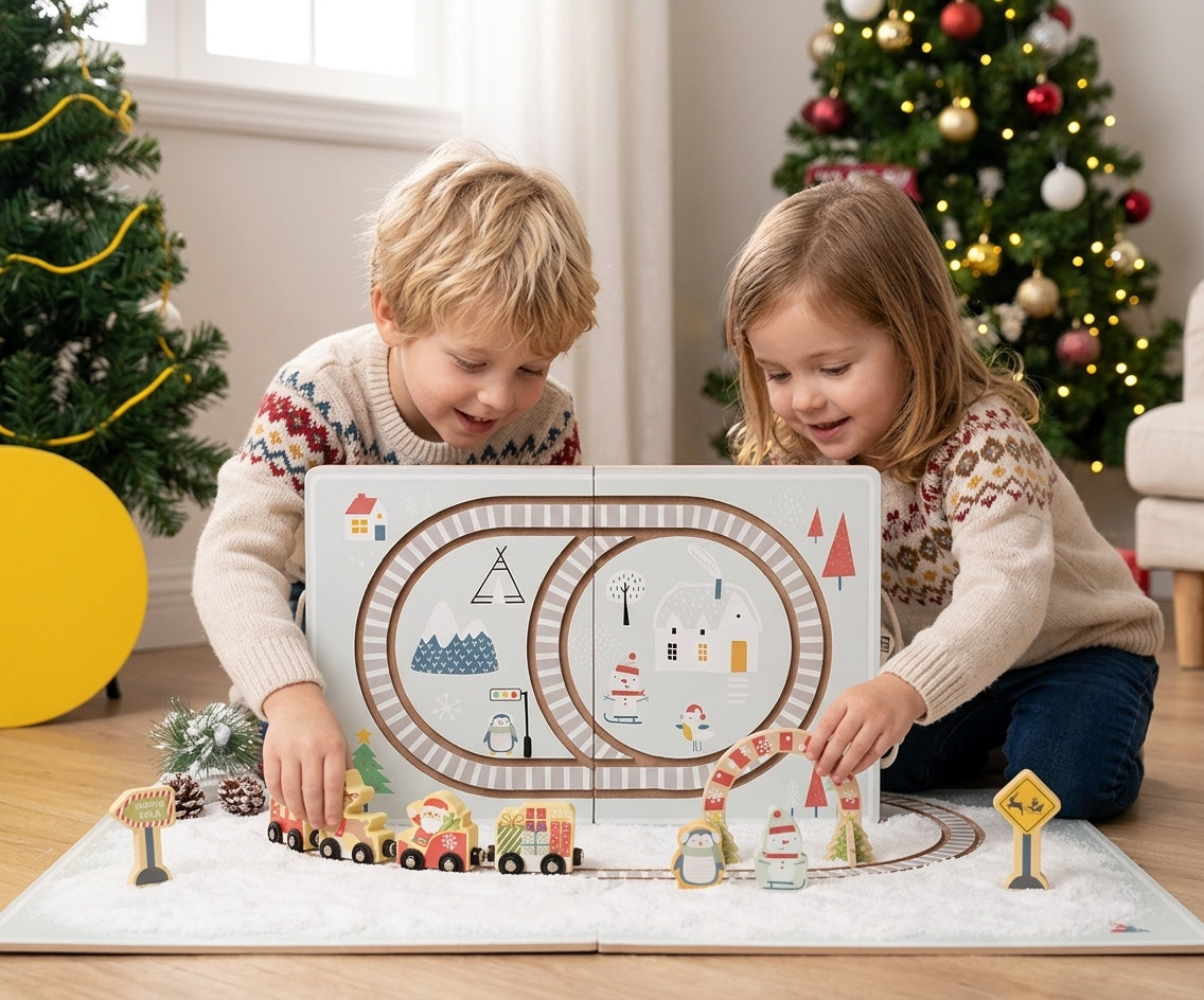Montessori Christmas Railway
