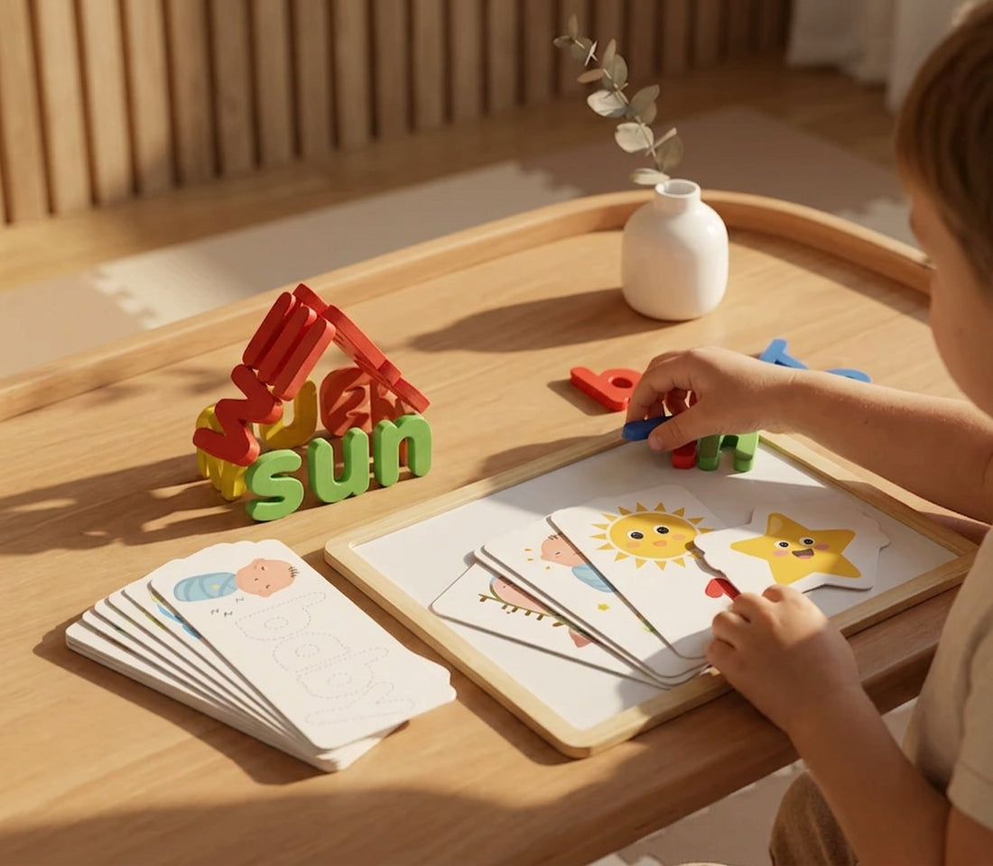 Montessori Wooden Spelling Game