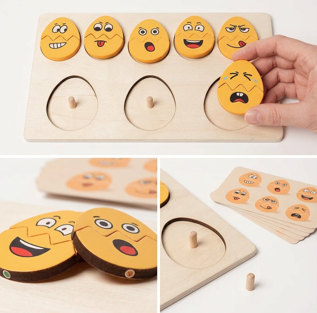 Montessori Funny Egg Faces