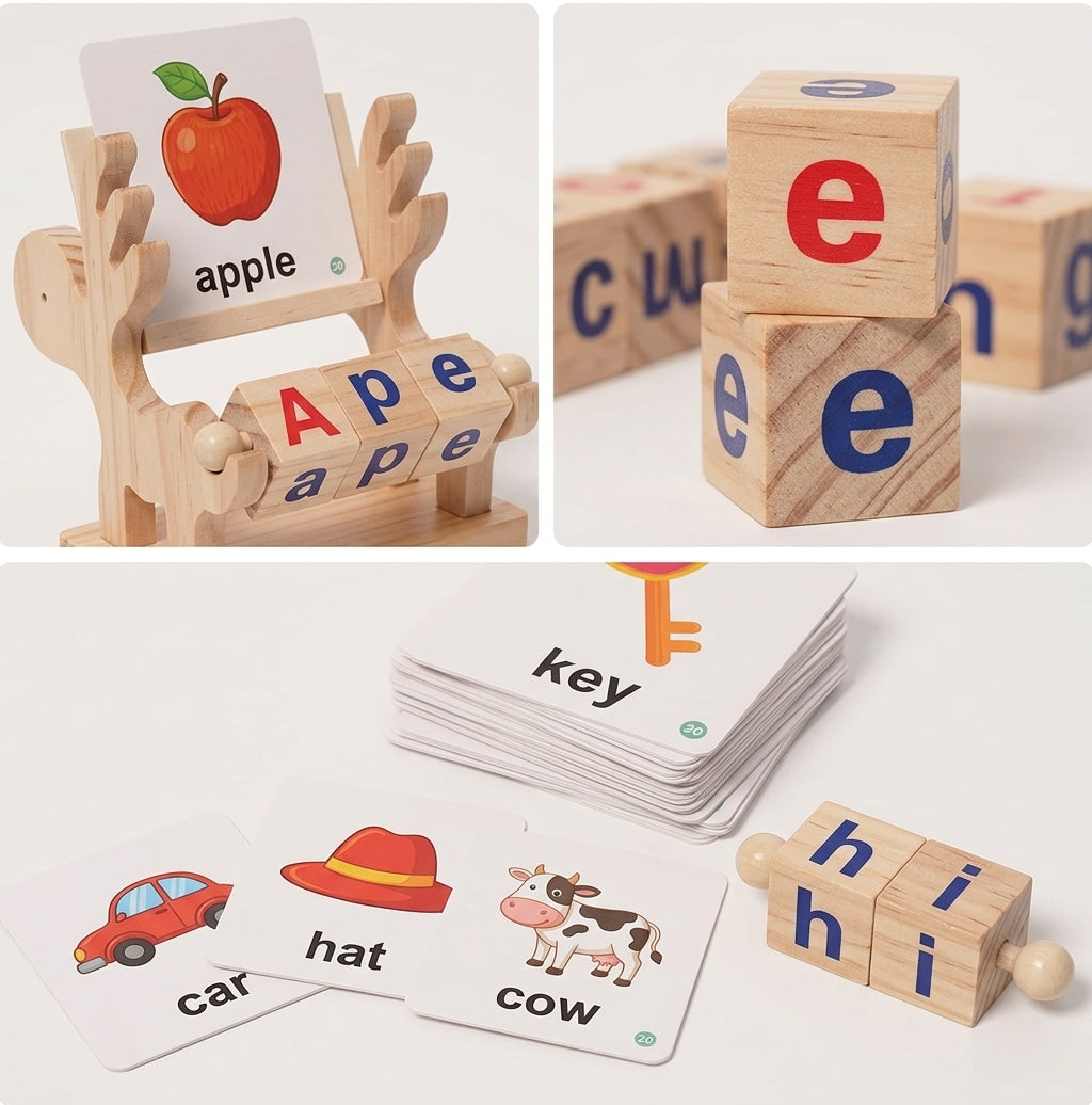Montessori Spin and Spell Set