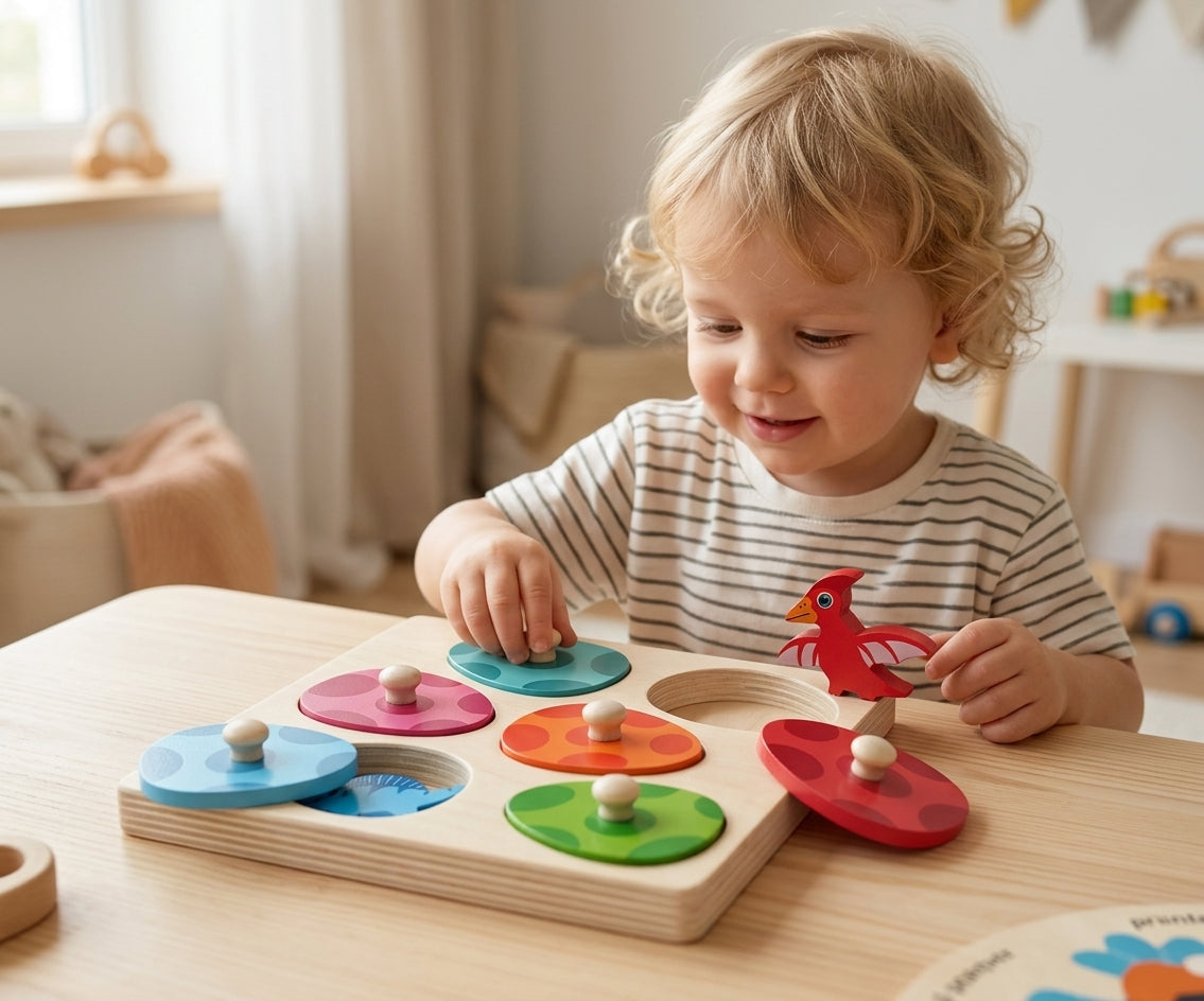 Montessori Dino Hatch and Match