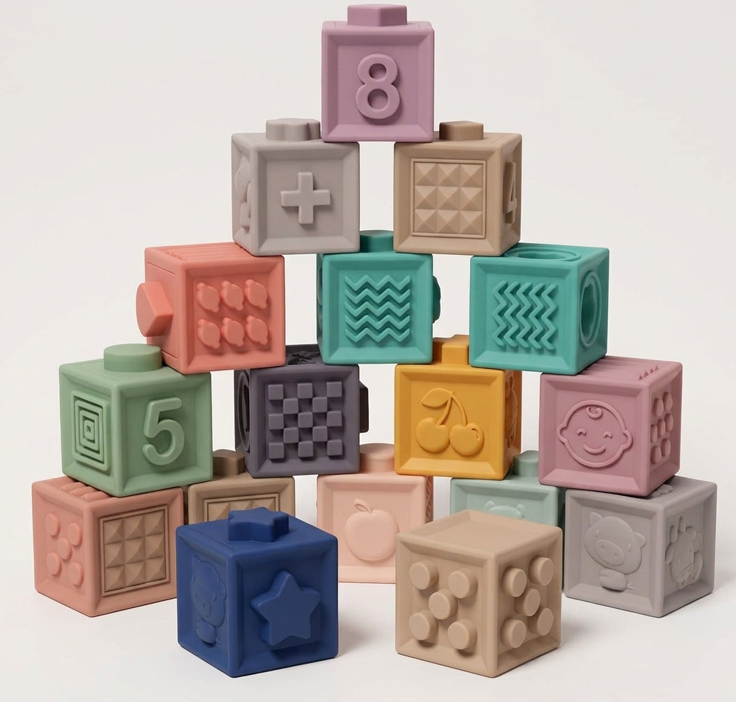 Montessori Squeaky Block Set